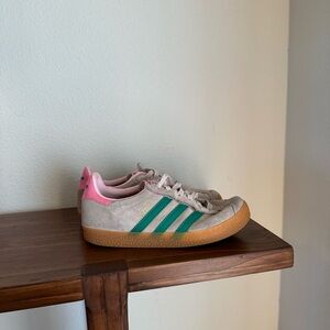 Adidas Kids Sneakers - Pink, Green, and Tan